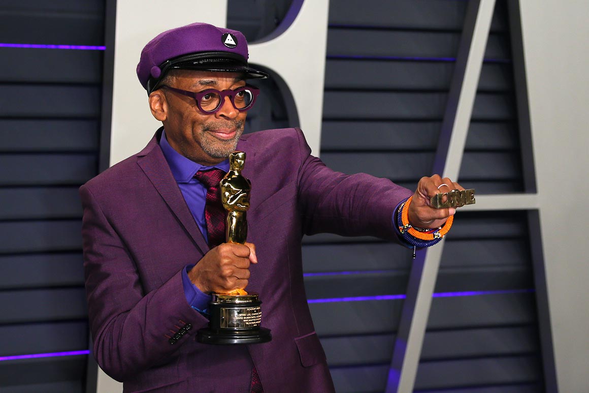 Best Adapted Screenplay winner for "BlackKklansman" Spike Lee attends the 2019 Vanity Fair Oscar Party following the 91st Academy Awards at The Wallis Annenberg Center for the Performing Arts in Beverly Hills on February 24, 2019. (Photo by JB Lacroix / AFP)        (Photo credit should read JB LACROIX/AFP/Getty Images)